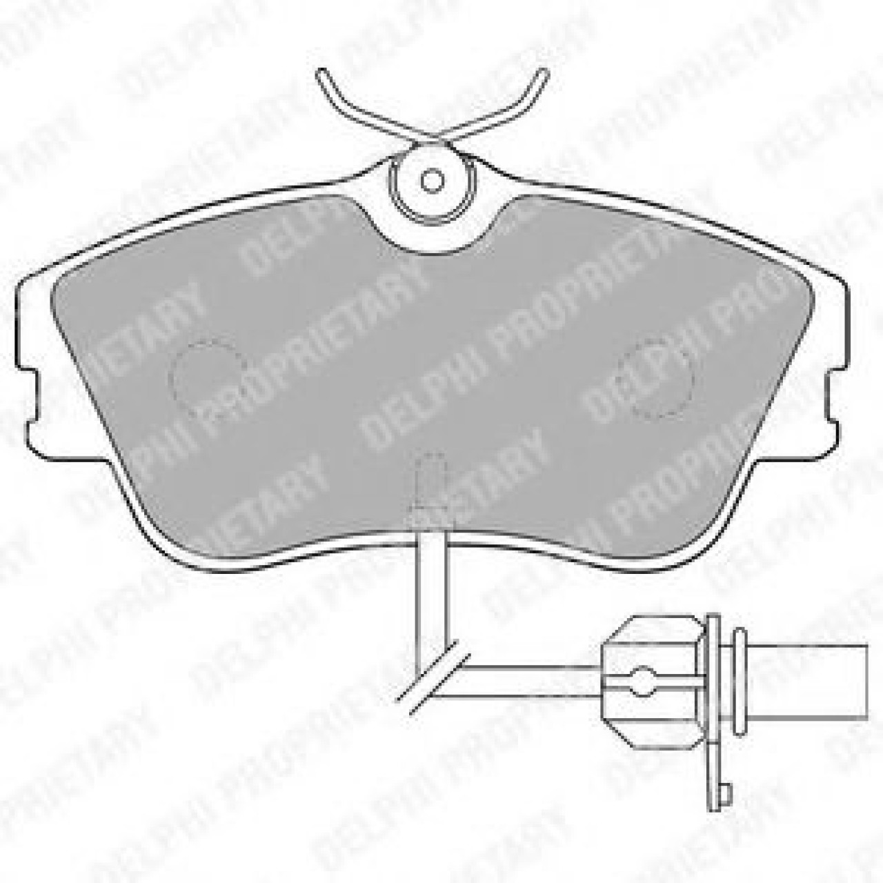 Set placute frana,frana disc VW TRANSPORTER IV caroserie (70XA) (1990 - 2003) DELPHI LP1542 piesa NOUA