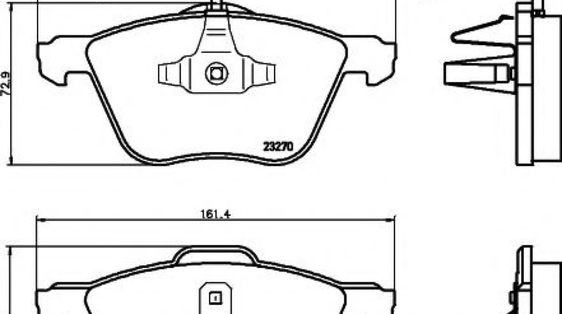 Set placute frana,frana disc VW TRANSPORTER IV caroserie (70XA) (1990 - 2003) TEXTAR 2326903 piesa NOUA