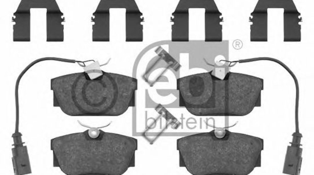 Set placute frana,frana disc VW TRANSPORTER IV bus (70XB, 70XC, 7DB, 7DW, 7DK) (1990 - 2003) FEBI BILSTEIN 16408 piesa NOUA