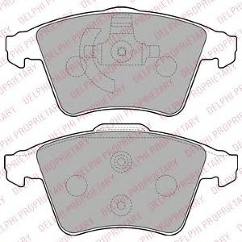 Set placute frana,frana disc VW TRANSPORTER V caroserie (7HA, 7HH, 7EA, 7EH) (2003 - 2016) DELPHI LP...