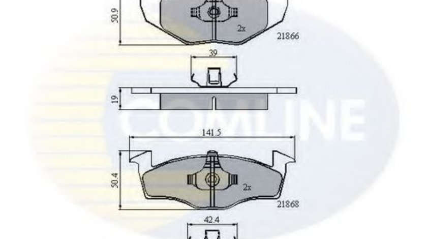 Set placute frana,frana disc VW VENTO (1H2) (1991 - 1998) COMLINE CBP0706 piesa NOUA