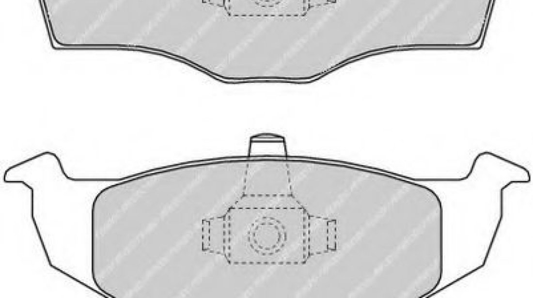 Set placute frana,frana disc VW VENTO (1H2) (1991 - 1998) FERODO FDB1288 piesa NOUA