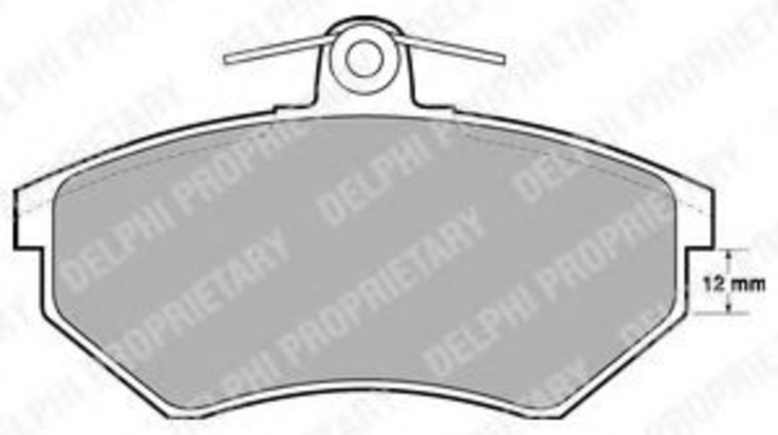 Set placute frana,frana disc VW VENTO (1H2) (1991 - 1998) DELPHI LP778 piesa NOUA