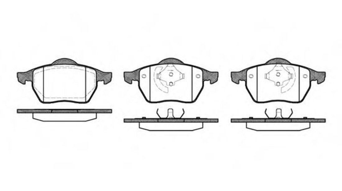 Set placute frana,frana disc VW VENTO (1H2) (1991 - 1998) REMSA 0390.01 piesa NOUA