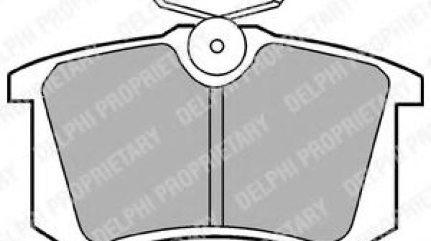 Set placute frana,frana disc VW VENTO (1H2) (1991 - 1998) DELPHI LP571 piesa NOUA