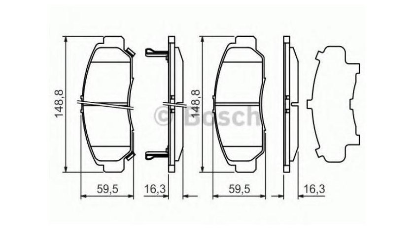 Set placute frana Honda CIVIC VIII limuzina (FD, FA) 2005-2016 #3 05P1071