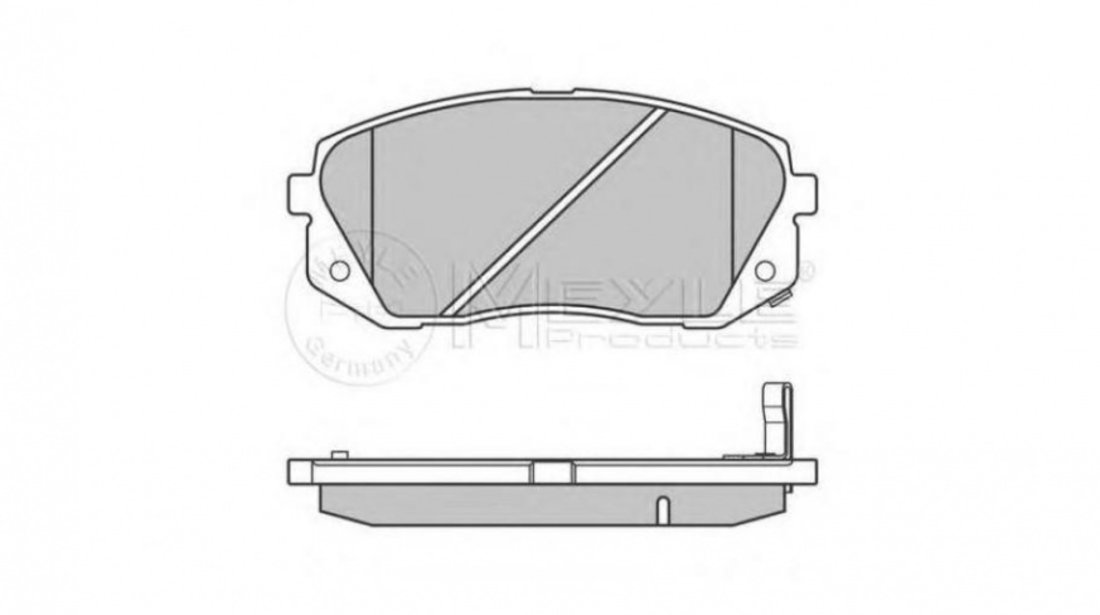 Set placute frana Hyundai ACCENT III limuzina (MC) 2005-2010 #2 0252450116PD