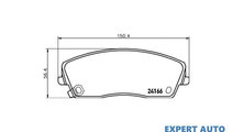 Set placute frana Lancia THEMA (LX) 2011-2016 #2 0...