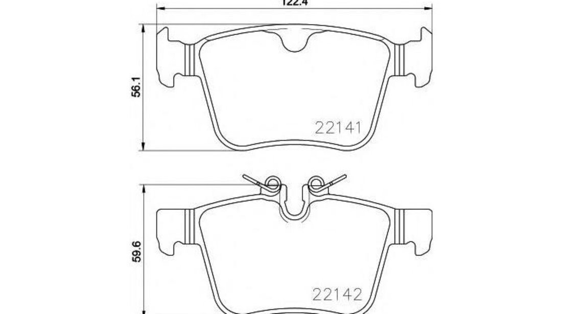 Set placute frana Land Rover RANGE ROVER EVOQUE (LV) 2011-2016 #2 2214101