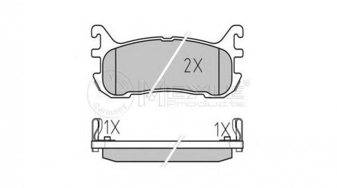 Set placute frana Mazda MX-5 (NA) 1989-1998 #2 0252338713W