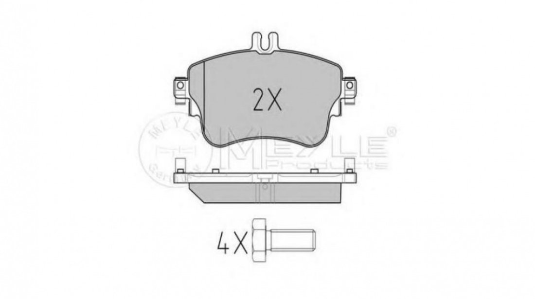 Set placute frana Mercedes A-CLASS (W176) 2012-2016 #2 0064204820