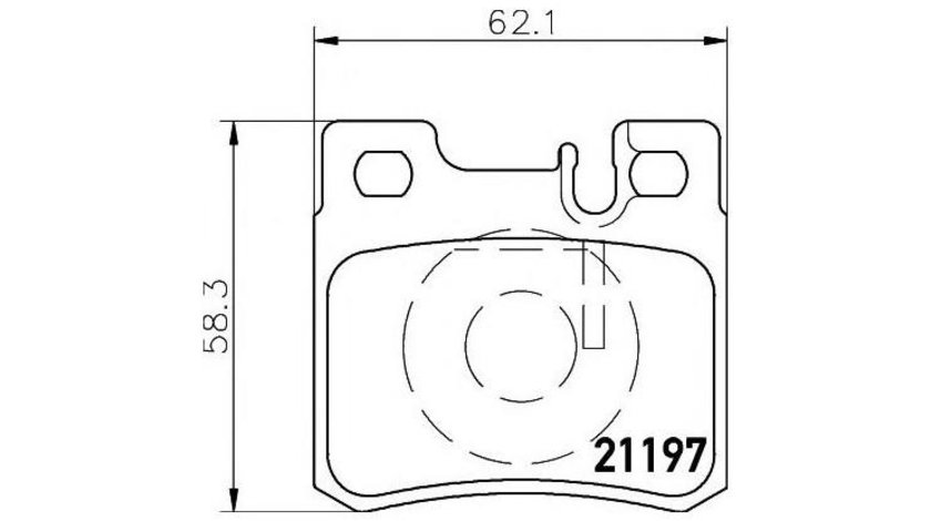 Set placute frana Mercedes SLK (R170) 1996-2004 #2 00034