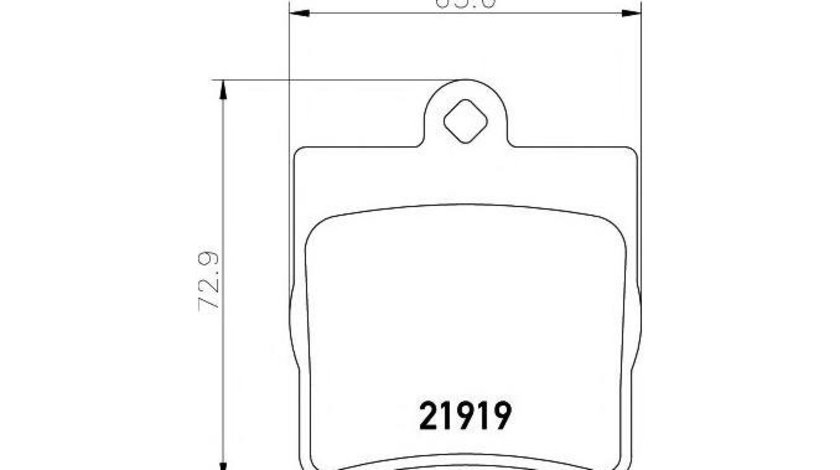 Set placute frana Mercedes SLK (R170) 1996-2004 #2 0024207120