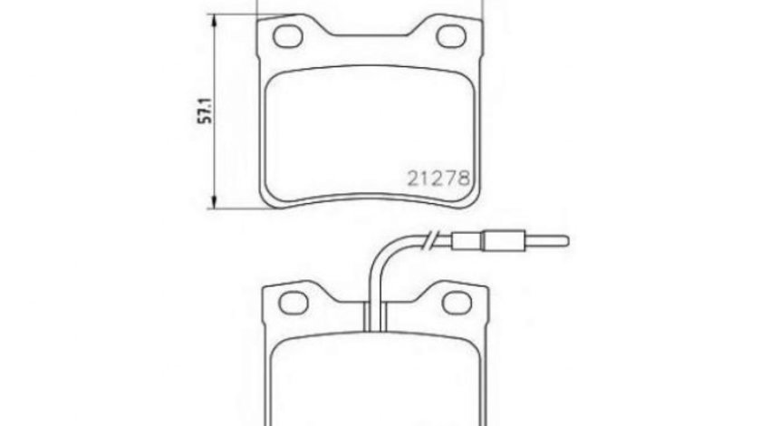 Set placute frana Mercedes VITO bus (638) 1996-2003 #2 0024204820