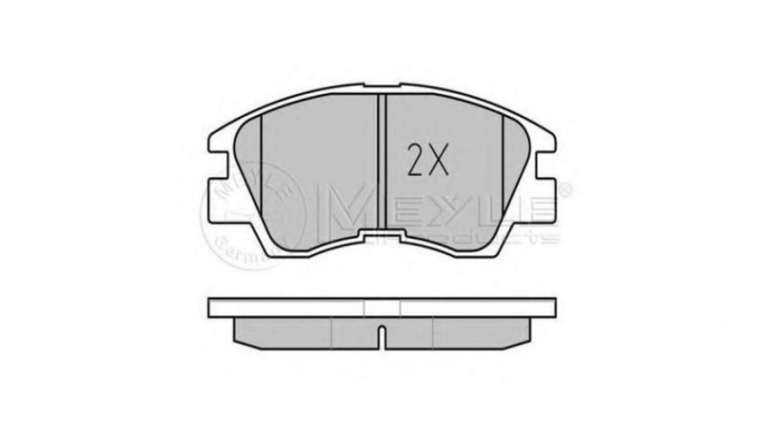 Set placute frana Mitsubishi PAJERO/SHOGUN I (L04_G, L14_G) 1982-1991 #2 0252137316