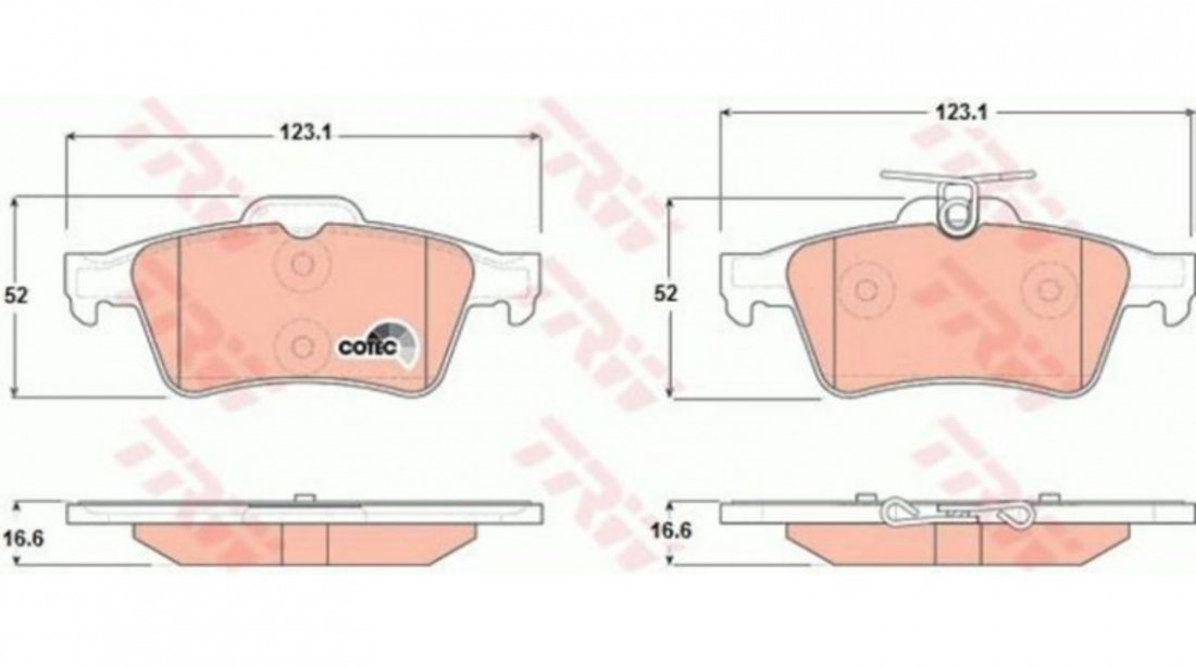 Set placute frana Nissan PRIMERA Traveller (WP12) 2002-2016 #3 0252413716