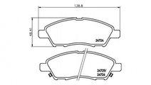 Set placute frana Nissan Tiida (2013->)[C12] #2 24...