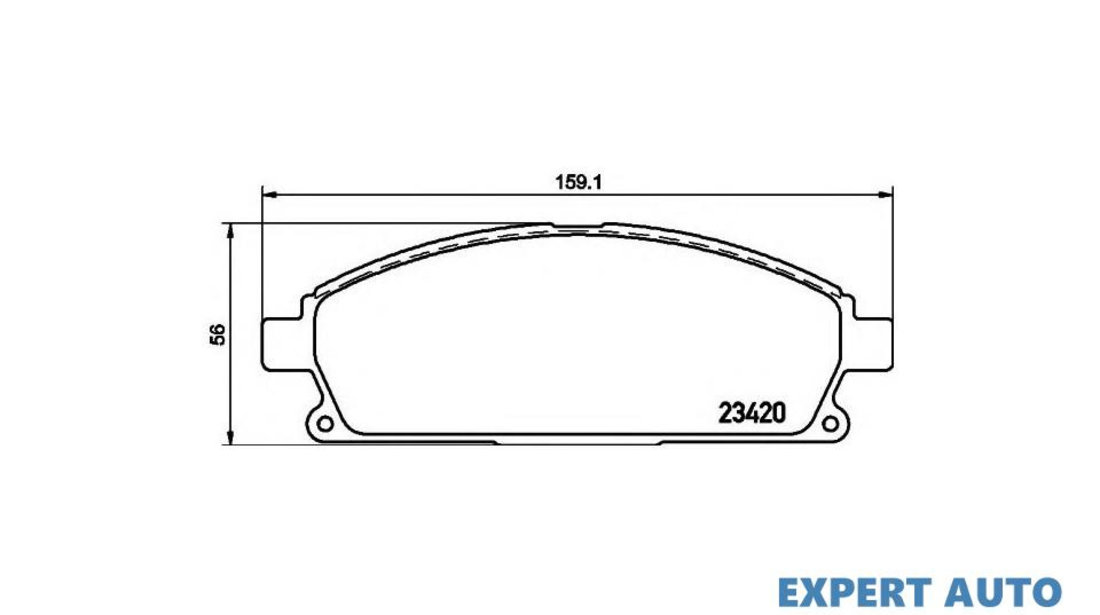 Set placute frana Nissan X-TRAIL (T30) 2001-2007 #2 2342004