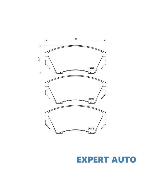 Set placute frana Opel ASTRA GTC J 2011-2016 #2 0986494208