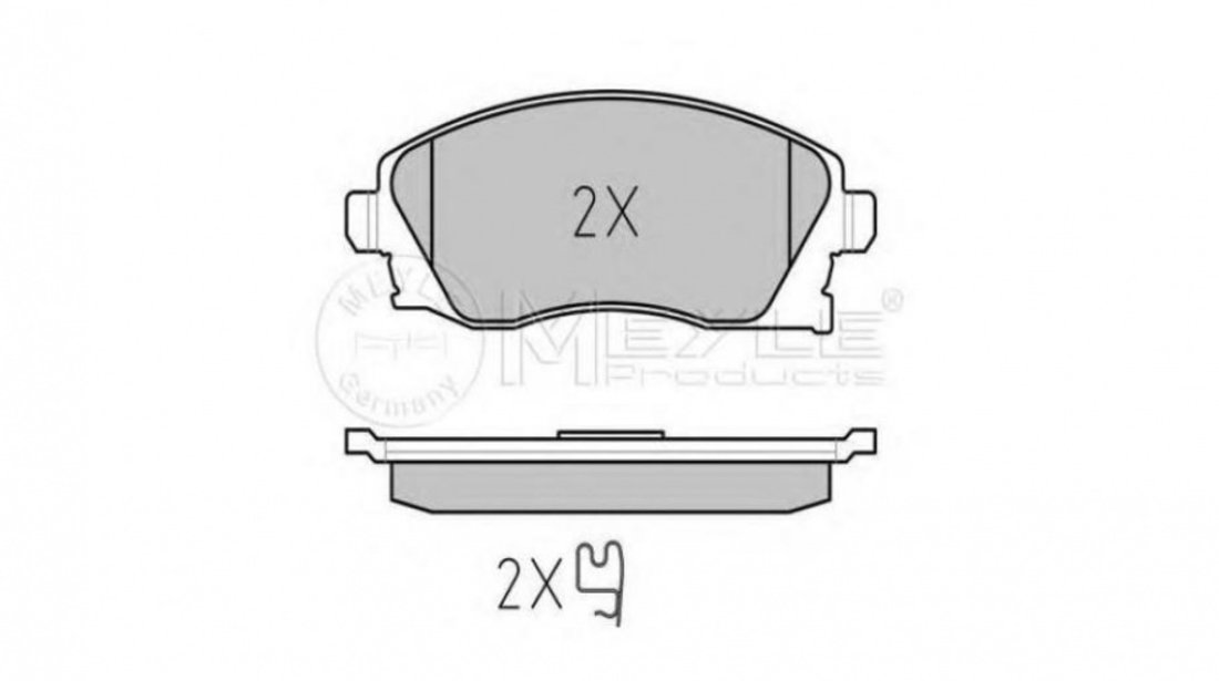 Set placute frana Opel CORSA C (F08, F68) 2000-2009 #2 0252322517