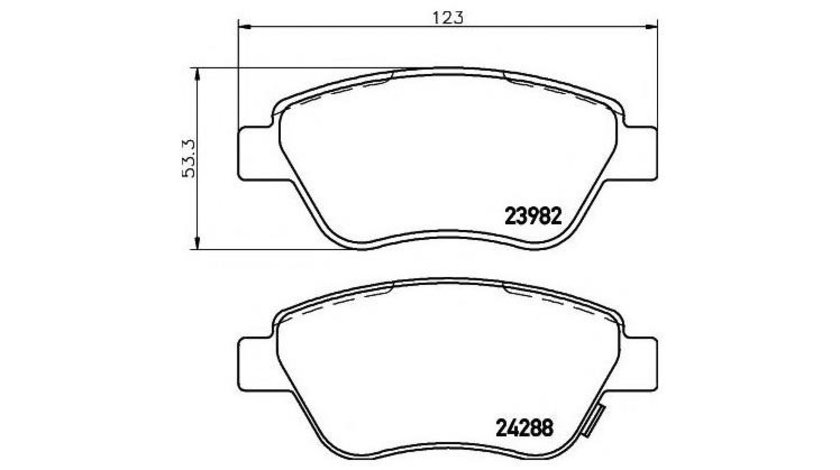 Set placute frana Opel CORSA D Van 2006-2016 #2 05P1247