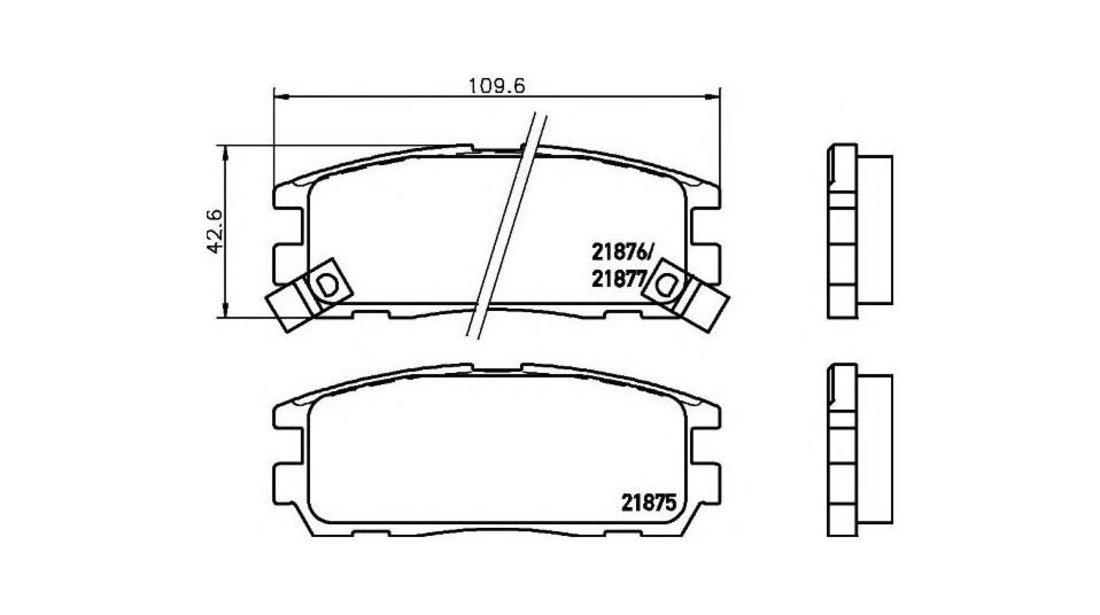 Set placute frana Opel MONTEREY A (UBS_) 1991-1998 #2 042602