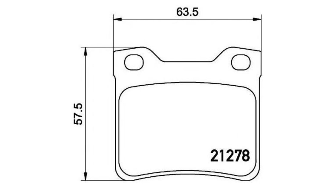 Set placute frana Peugeot 406 (8B) 1995-2005 #2 04237