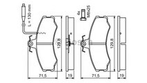 Set placute frana Peugeot J5 caroserie (290L) 1990...