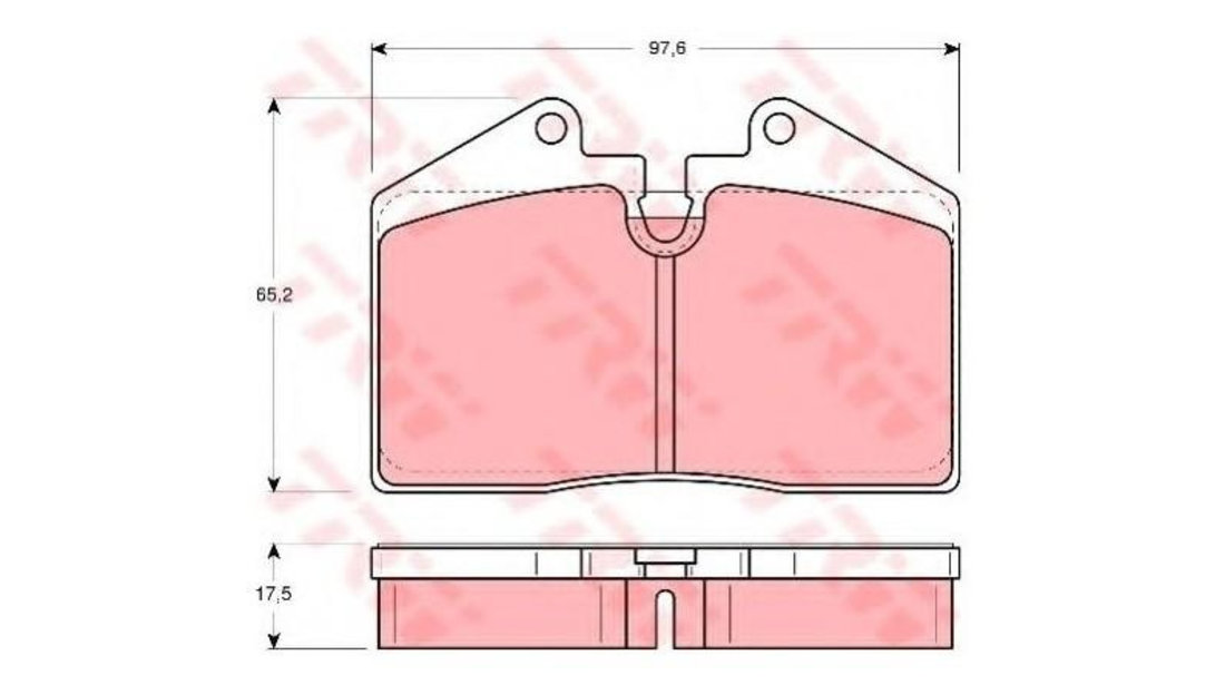 Set placute frana Porsche 911 1963-1990 #2 014010