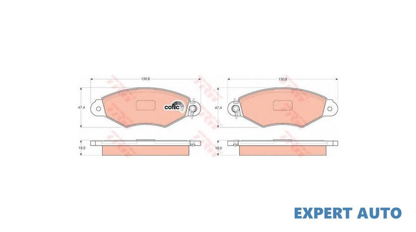 Set placute frana Renault KANGOO Rapid (FC0/1_) 1997-2016 #3 0252198018