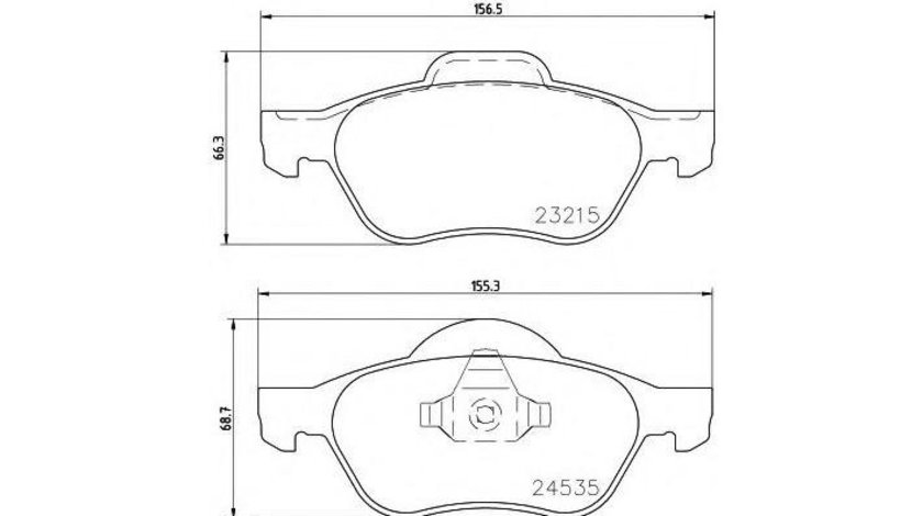 Set placute frana Renault LAGUNA 2008-> #2 0253231518