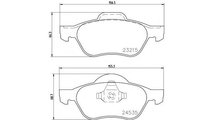 Set placute frana Renault LAGUNA cupe (DT0/1) 2008...