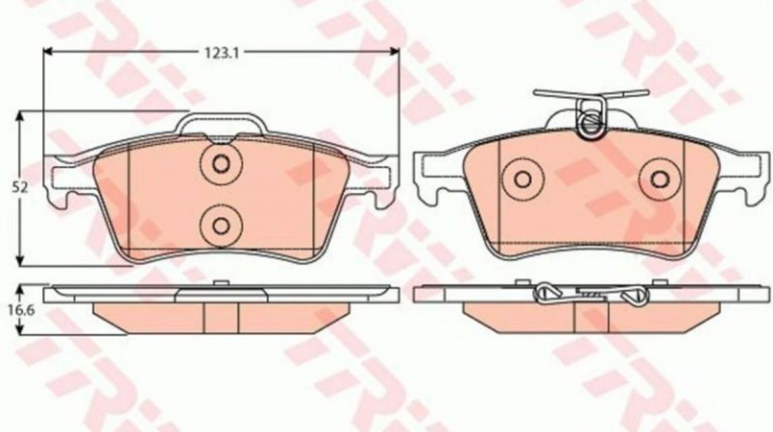 Set placute frana Renault LAGUNA III Sportour (KT0/1) 2007-2016 #2 0252413716