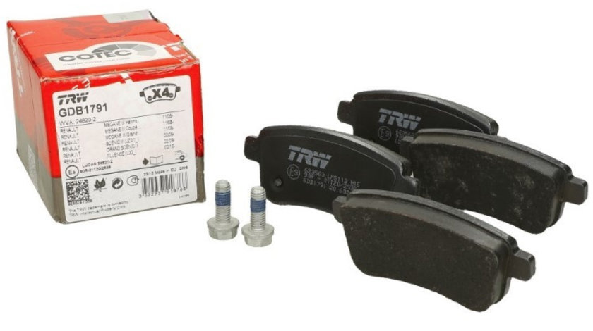 Set Placute Frana Spate Trw Renault Megane 4 2015→ GDB1791