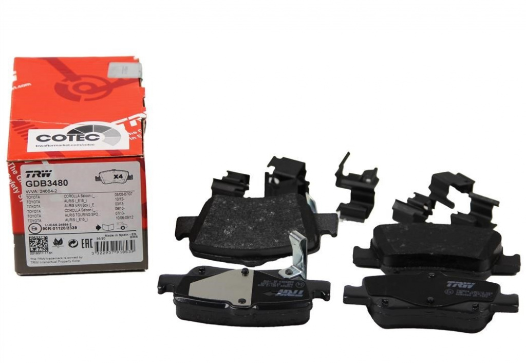 Set Placute Frana Spate Trw Toyota Auris E18 2012→ GDB3480