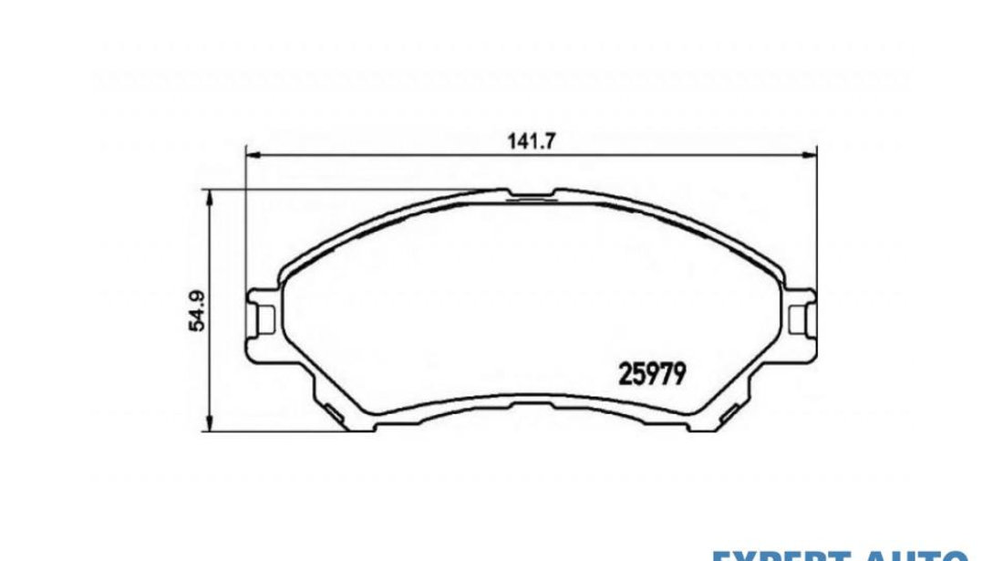 Set placute frana Suzuki SX4 S-Cross 2013-2016 #2 2597901