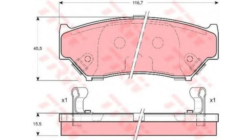 Set placute frana Suzuki VITARA (ET, TA) 1988-1998 #2 0252190715W