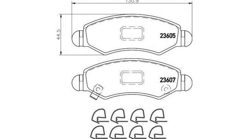 Set placute frana Suzuki WAGON R 2003-2005 #3 05P777