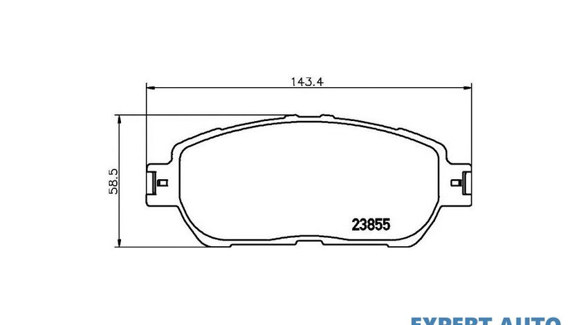 Set placute frana Toyota ALPHARD (ATH1_, MNH1_, ANH1_) 2003-2008 #2 0446508030