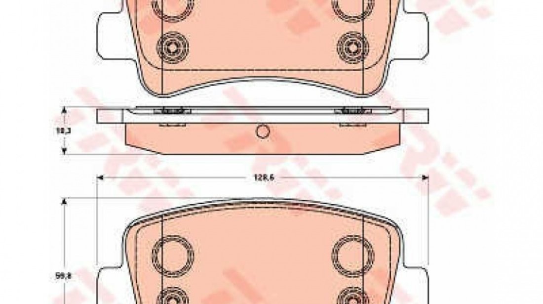 Set Placute Frana Trw GDB1903