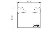 Set placute frana Volvo 940 (944) 1990-1994 #2 025...