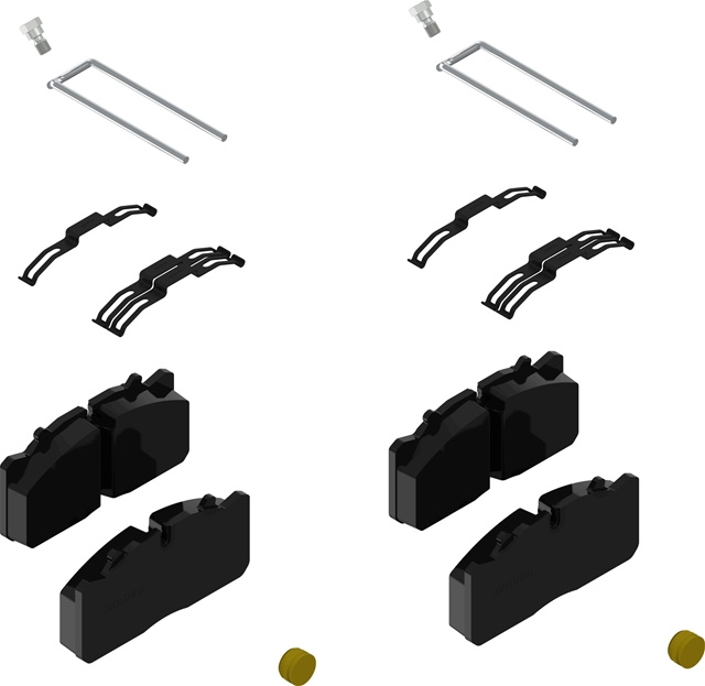 Set Placute Frana Wabco Csnbb Daf 12999782