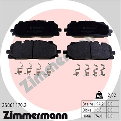 Set Placute Frana Zimmermann Audi 25861.170.2