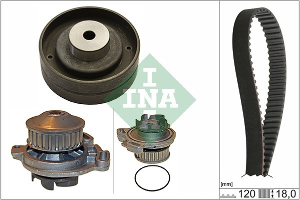 Set pompa apa + curea dintata (530015130 INA) AUDI,VW