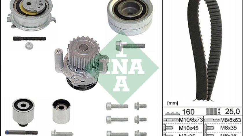 Set pompa apa + curea dintata (530055032 INA) AUDI,SEAT,SKODA,VW