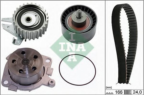 Set pompa apa + curea dintata ALFA ROMEO 156 (932) (1997 - 2005) INA 530 0226 30 piesa NOUA