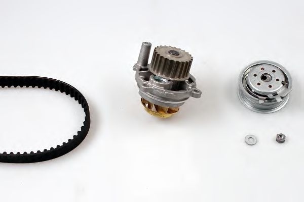 Set pompa apa + curea dintata AUDI A3 (8L1) (1996 - 2003) HEPU PK05450 piesa NOUA