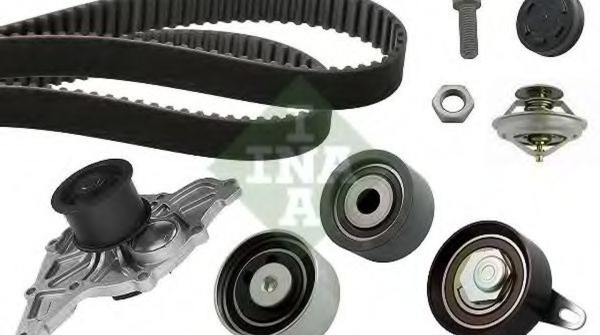 Set pompa apa + curea dintata AUDI A4 (8E2, B6) (2000 - 2004) INA 530 0416 31 piesa NOUA