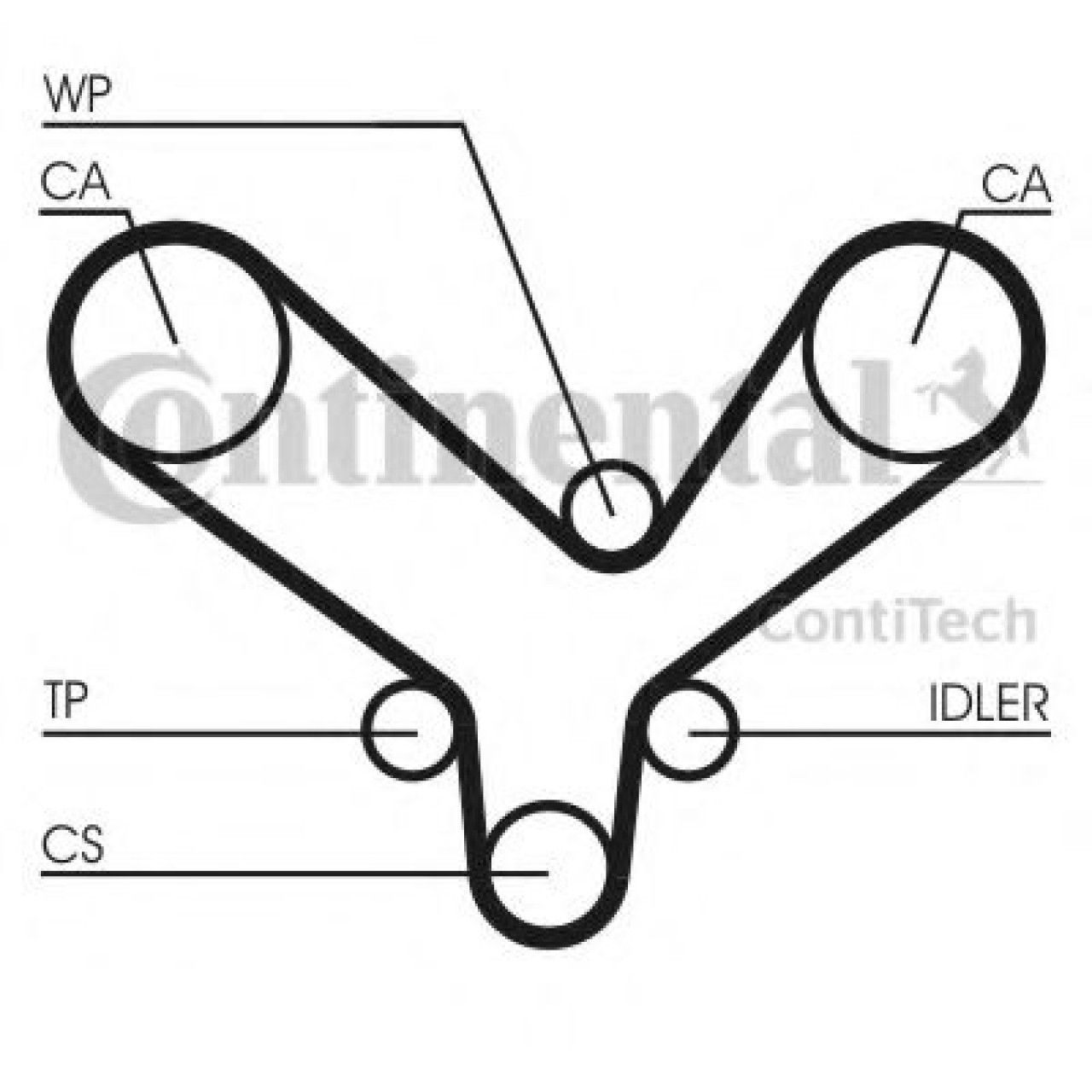 Set pompa apa + curea dintata AUDI A6 (4A, C4) (1994 - 1997) CONTITECH CT726WP2 piesa NOUA