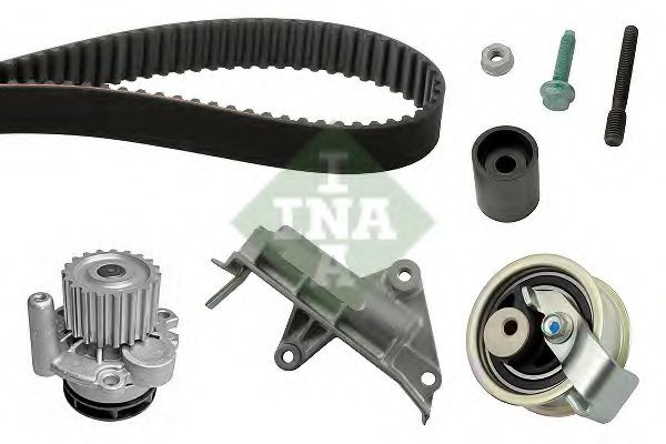 Set pompa apa + curea dintata AUDI A6 (4B2, C5) (1997 - 2005) INA 530 0177 30 piesa NOUA